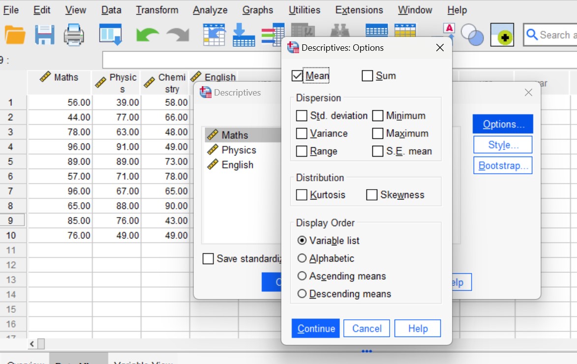 How To Calculate Mean In SPSS Learnstatistics Org