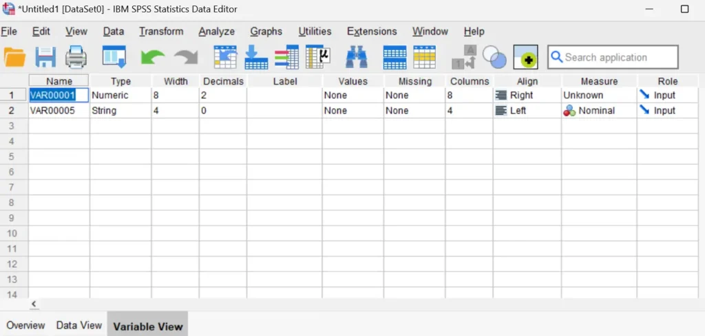 A Define Variable box will appear
